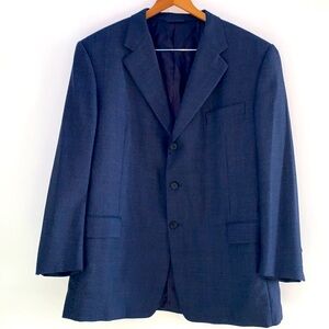 Hickey Freeman Neiman Marcus Plaid Canterbury Italian Wool Coat Blazer Men’s 46R